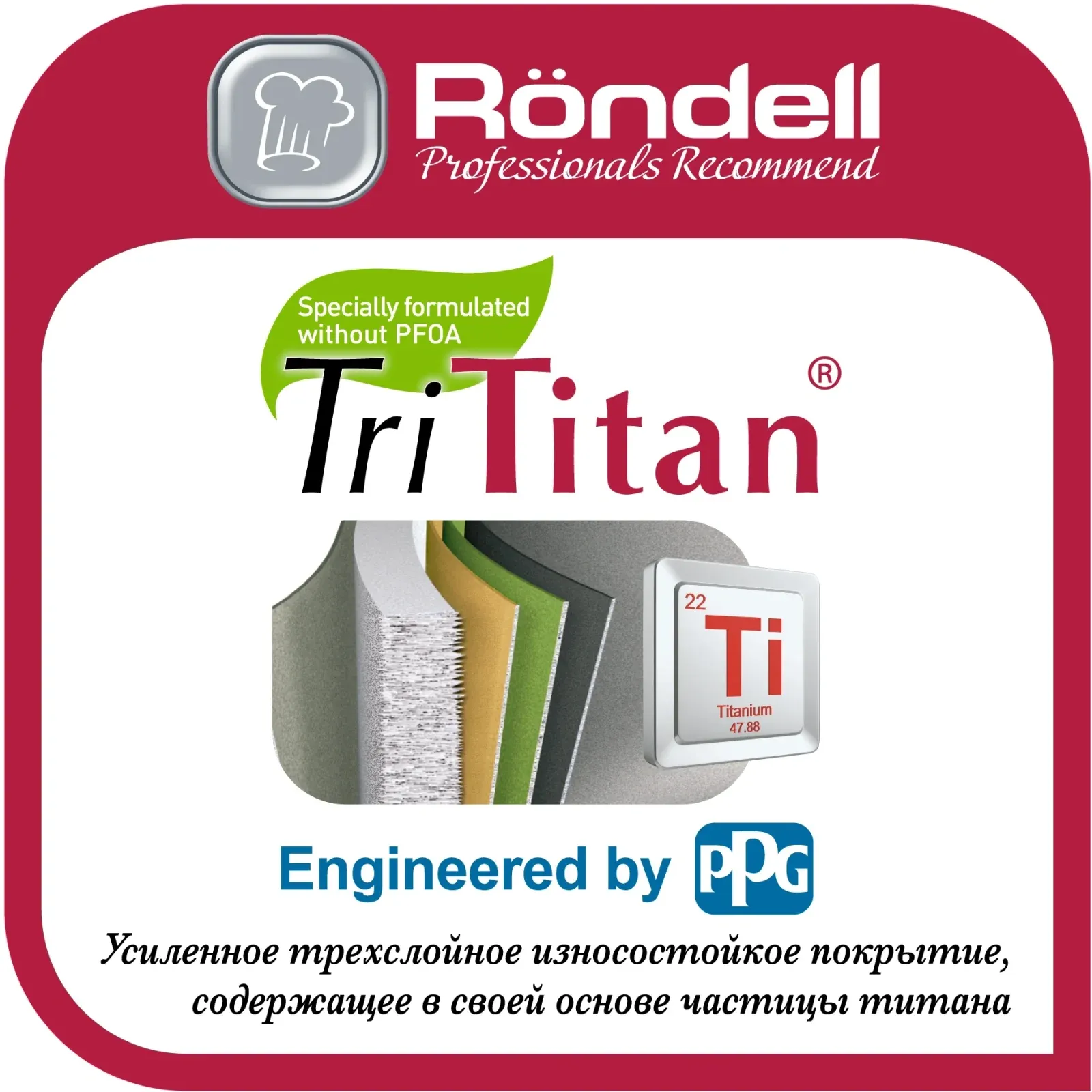 Сковорода-гриль Rondell Zeita Neu RDA-1204 квадратная 28см покрытие: TriTitan ручка несъемная без крышки черный - фото 7