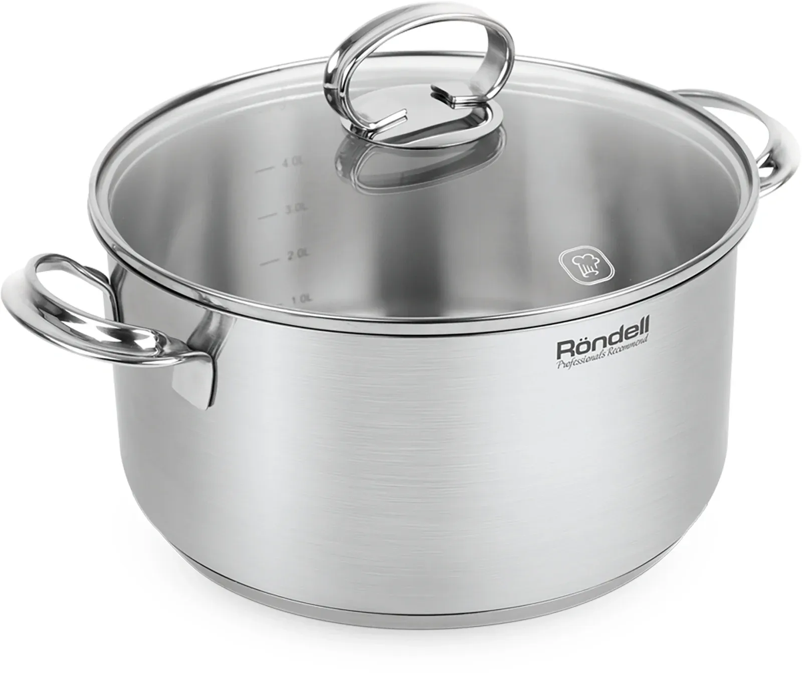 Кастрюля Rondell Zart RDS-1227 5.1л. d=24см с крышкой стальной, 5.1 л - фото 5