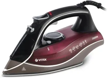 Утюг Vitek VT-1240 2400Вт бордовый - фото 8