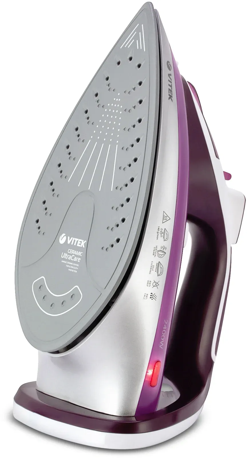 Утюг Vitek VT-1246 2400Вт фиолетовый - фото 3