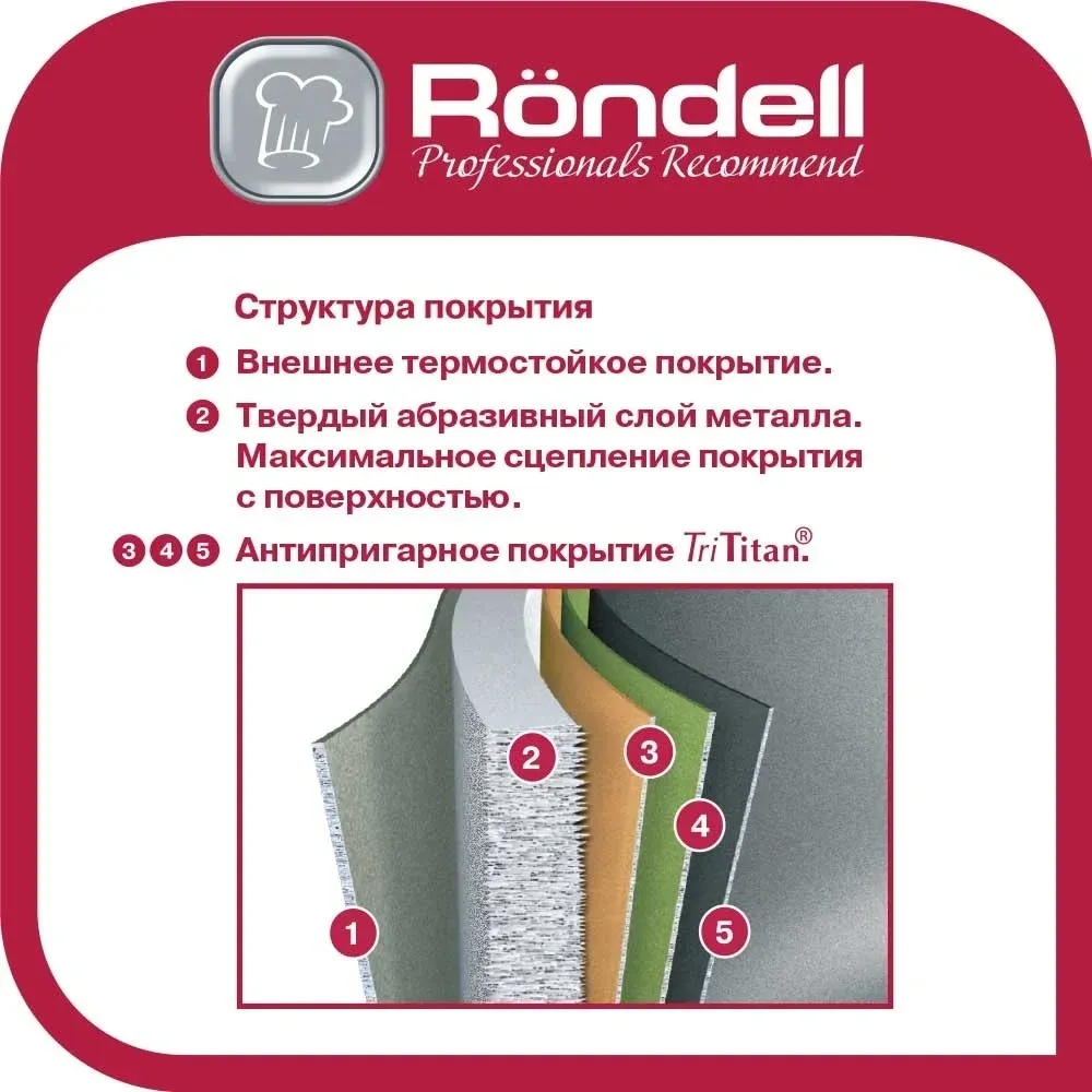Кастрюли RDA-1254 черный, 4.8 л - фото 3