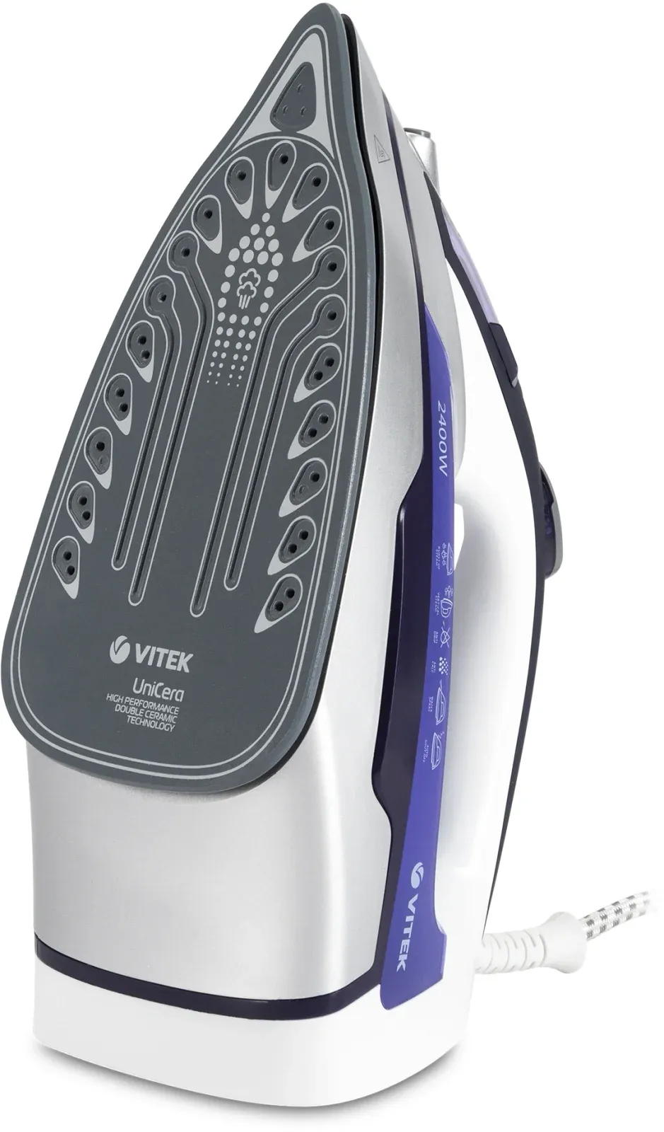 Утюг Vitek VT-1257 2400Вт фиолетовый - фото 2