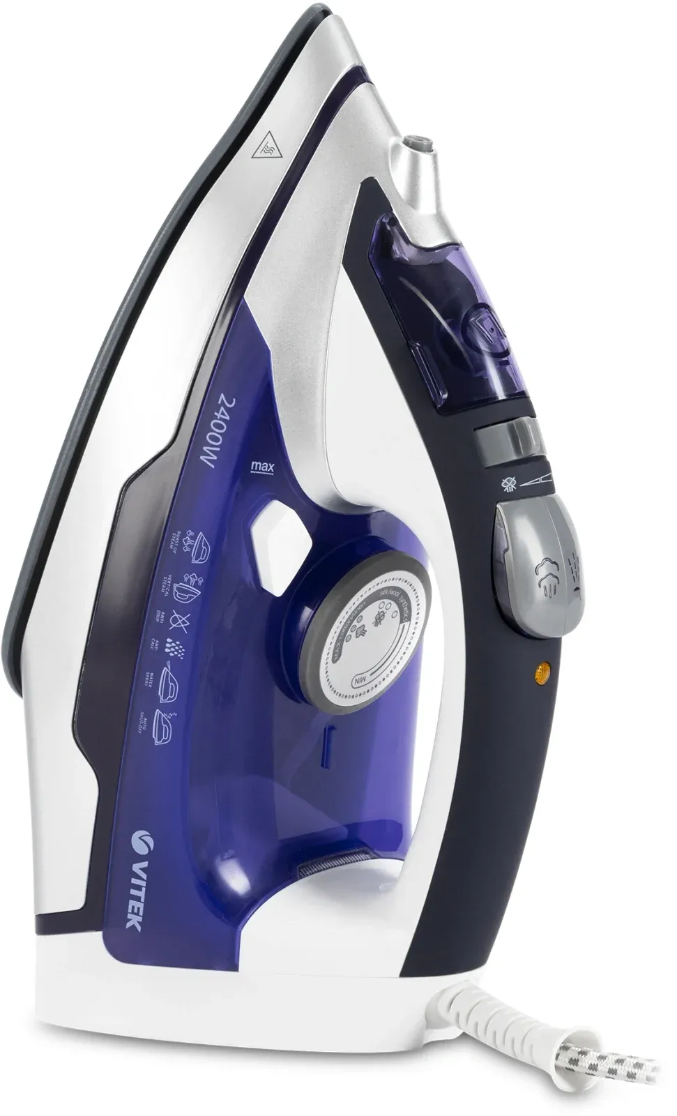 Утюг Vitek VT-1257 2400Вт фиолетовый - фото 3