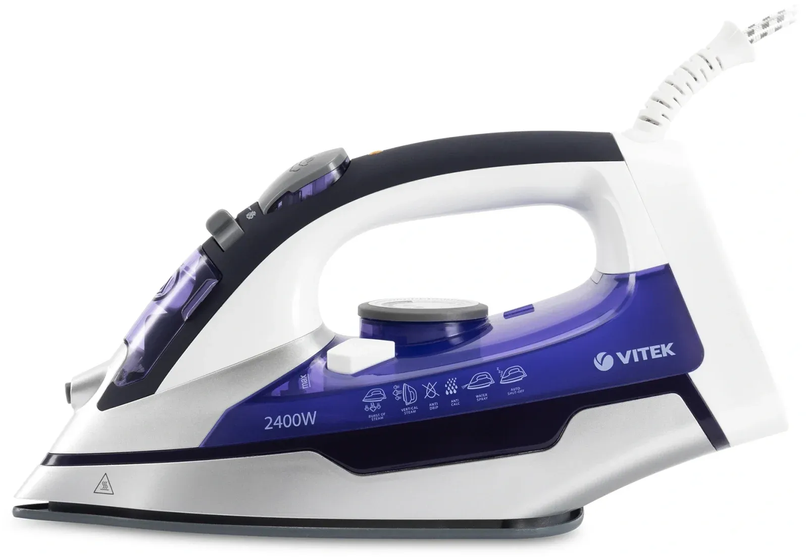 Утюг Vitek VT-1257 2400Вт фиолетовый - фото 4