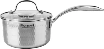 Ковш Rondell RainDrops RDS-1292 1.7л. d=16см с крышкой стальной, 1.7 л - фото 8
