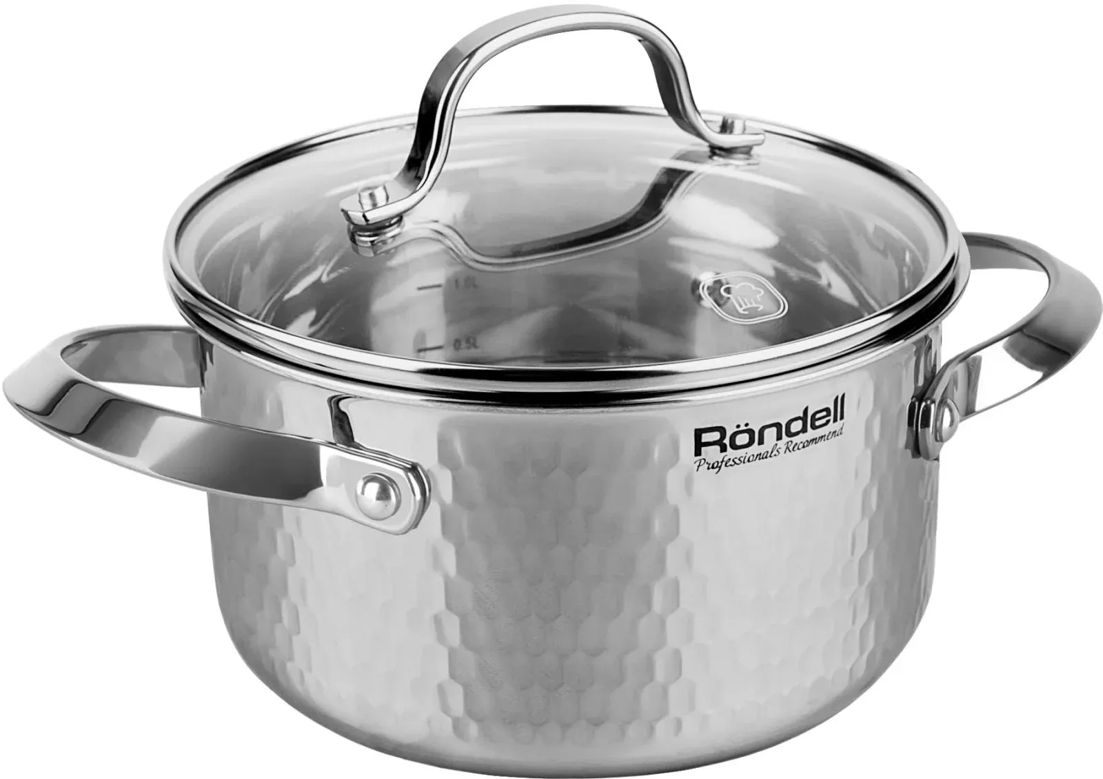 Кастрюля Rondell RainDrops RDS-1295 5.6л. d=24см с крышкой стальной, 5.6 л - фото 5