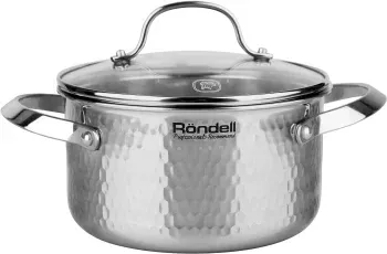 Кастрюля Rondell RainDrops RDS-1295 5.6л. d=24см с крышкой стальной, 5.6 л - фото 7