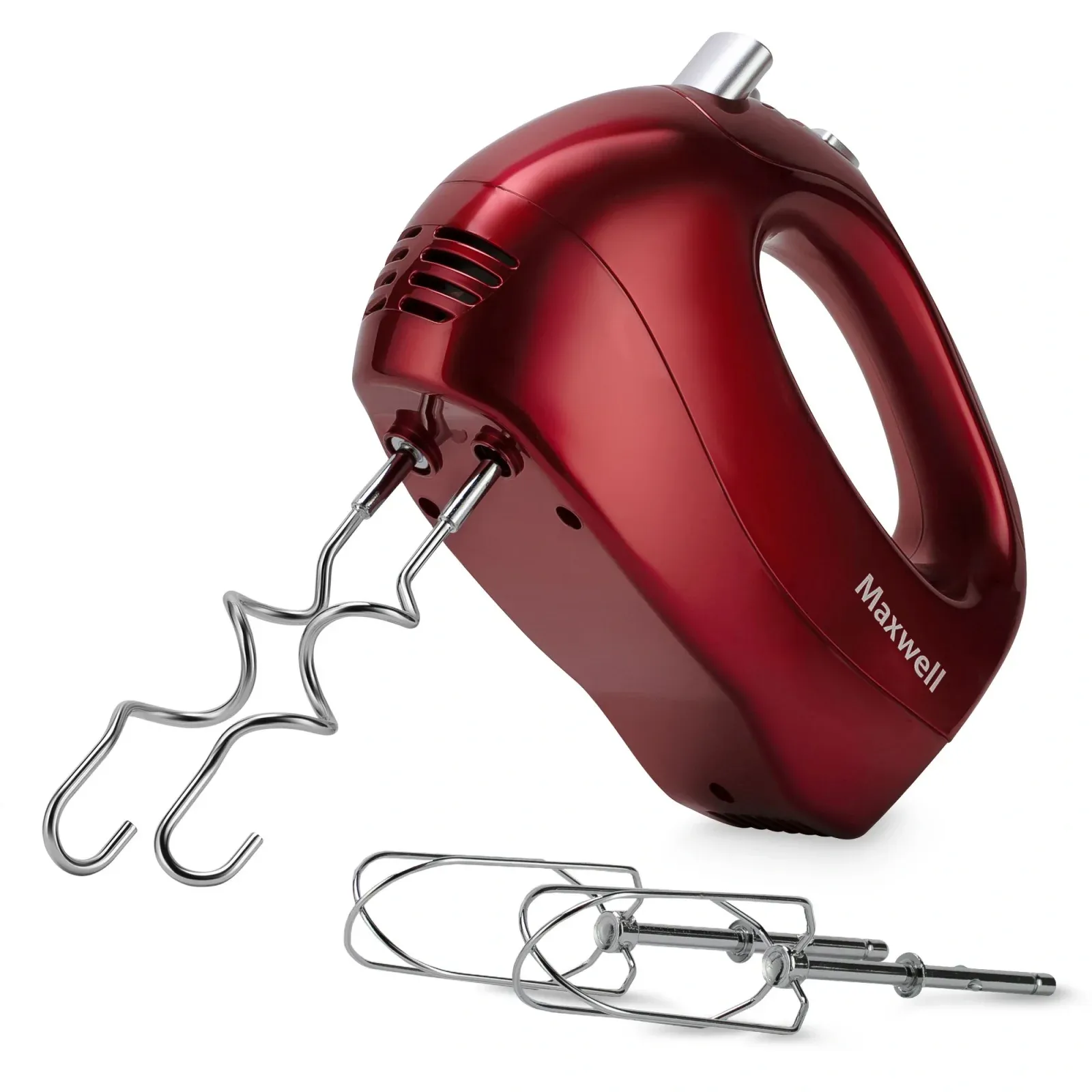 Миксер ручной Maxwell MW-1357 R 300Вт красный - фото 5