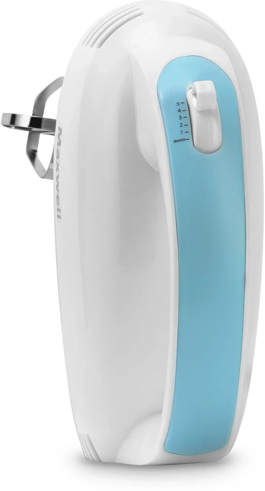 Миксер ручной Maxwell MW-1360 300Вт белый/голубой - фото 3