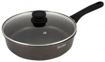 Сотейник Rondell Patron RDA-1367 4.0л. d=28см с крышкой серый, 4.0 л - фото 4