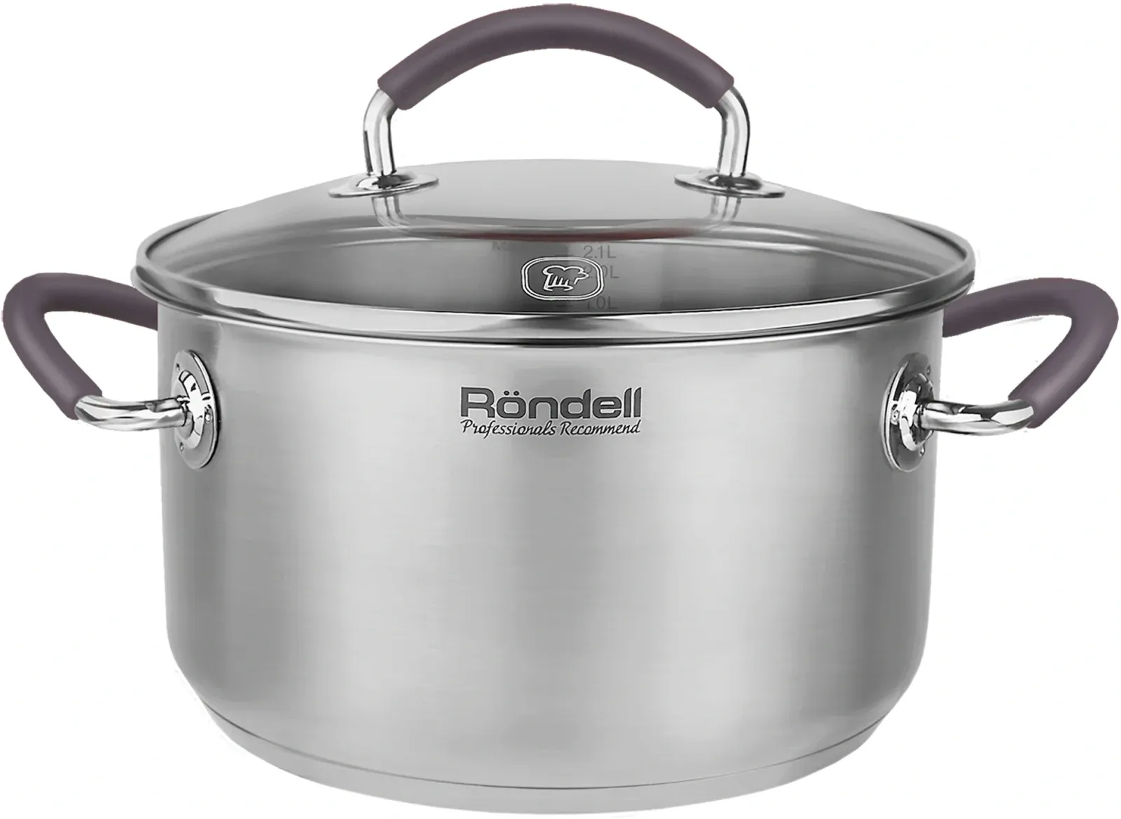 Кастрюля Rondell Akzent RDS-1387 2.1л. d=18см с крышкой стальной, 2.1 л - фото 3