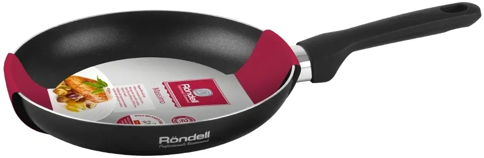 Сковорода Rondell Massimo RDA-1401 круглая 20см покрытие: Xylan Plus ручка несъемная без крышки черный - фото 6
