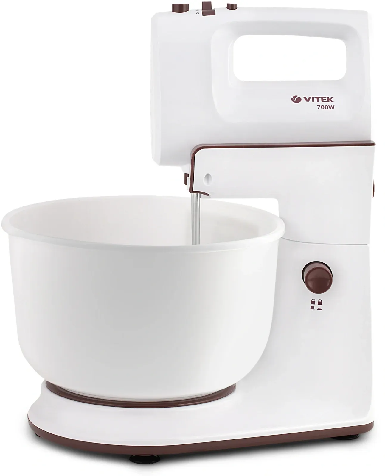 Миксер стационарный Vitek VT-1416 W 700Вт белый/коричневый - фото 1