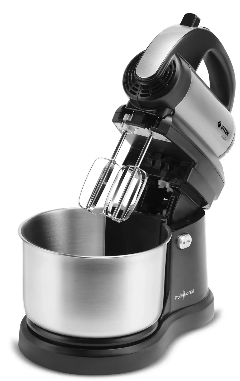 Миксер стационарный Vitek VT-1418 ST 800Вт черный/стальной - фото 1