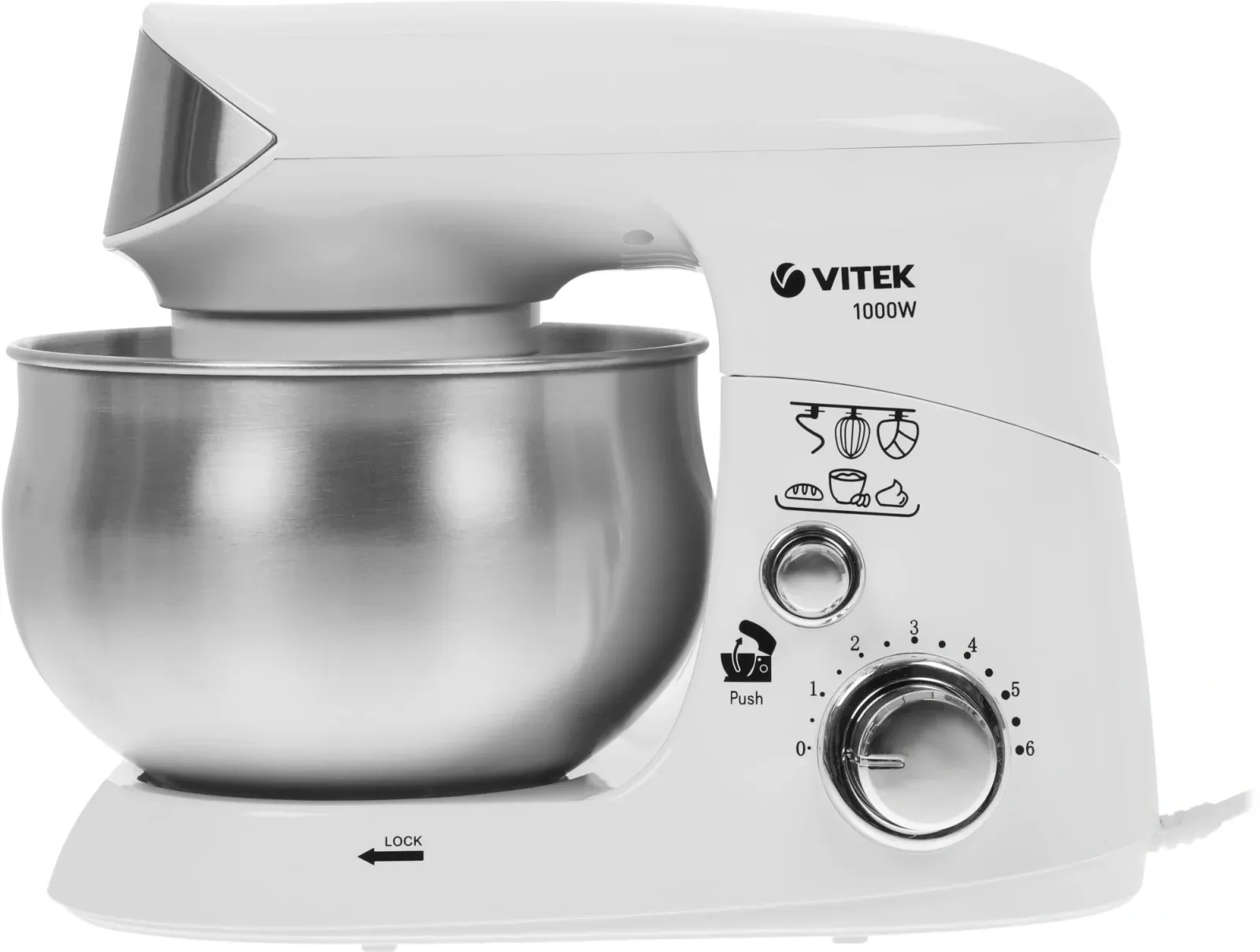 Кухонная машина Vitek VT-1444 планетар.вращ. 1000Вт белый - фото 7