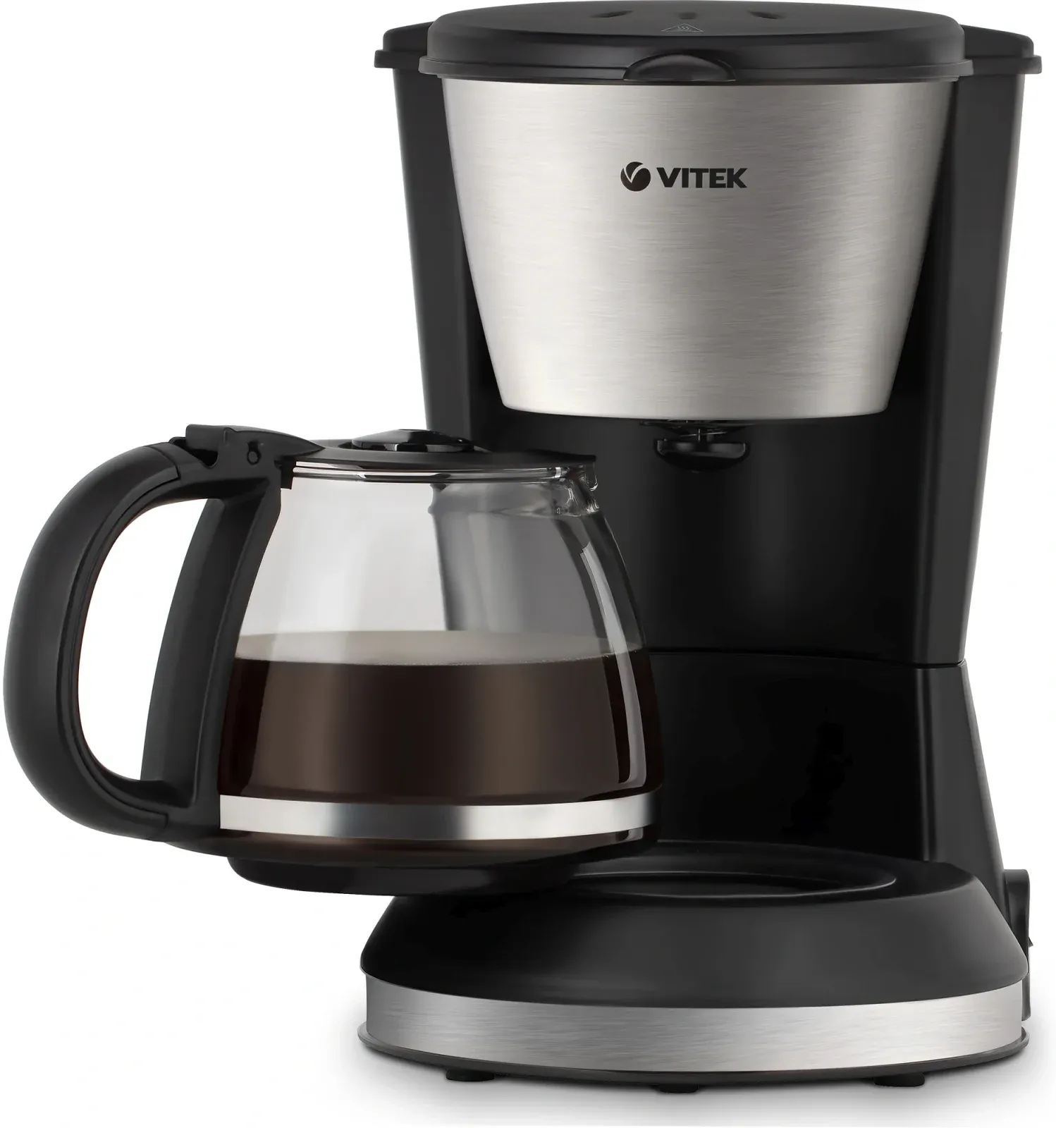 Кофеварка капельная Vitek VT-1506 BK 550Вт черный/серебристый - фото 3