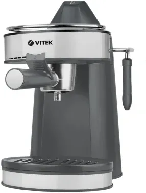 Кофеварка рожковая Vitek Graphite VT-1524 750Вт серый - фото 2