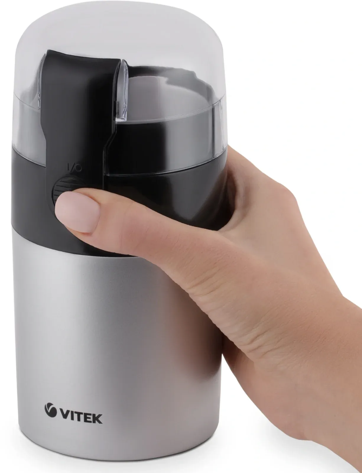 Кофемолка Vitek VT-1540 SR 120Вт сист.помол.:ротац.нож вместим.:40гр серебристый - фото 5