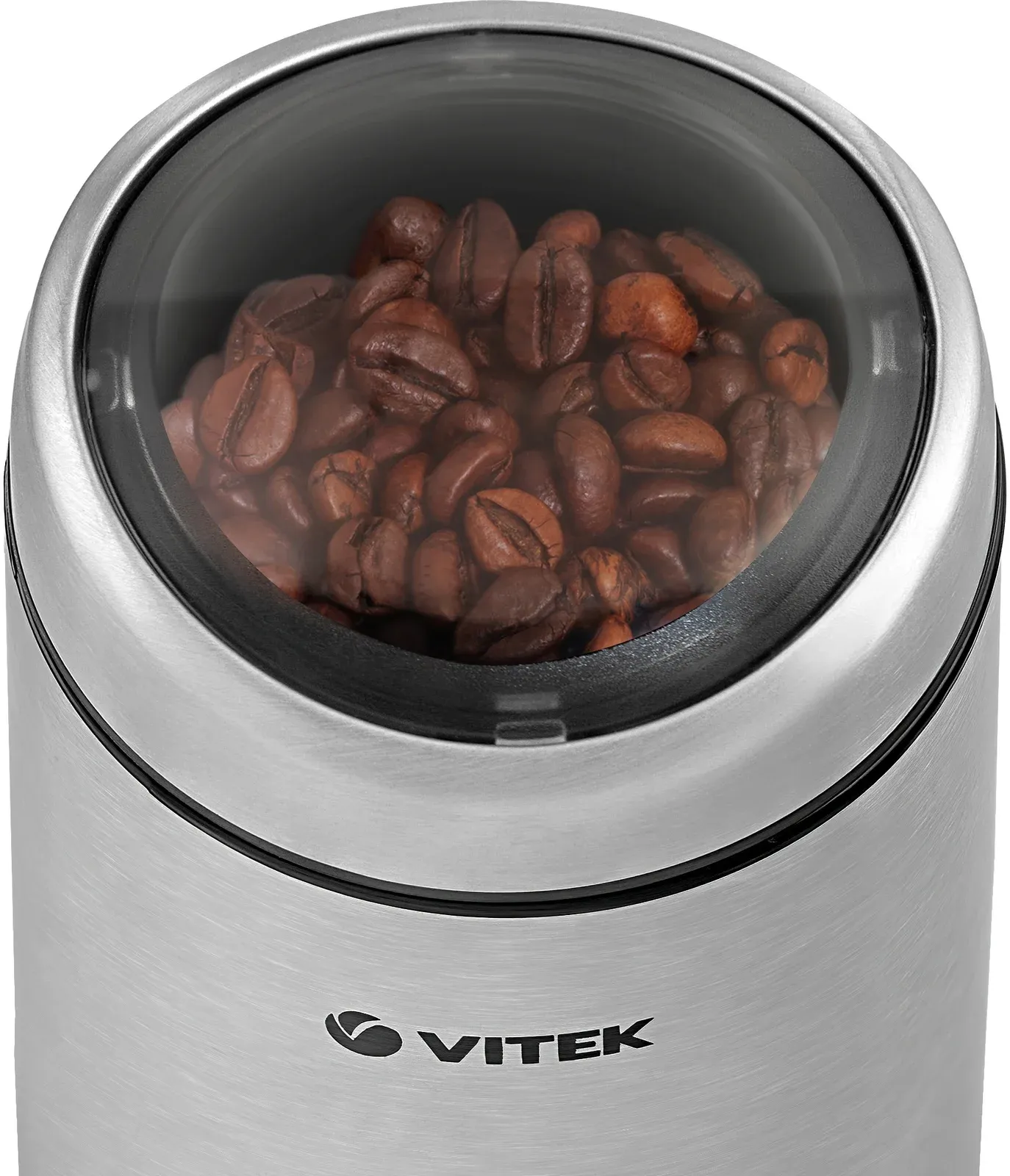 Кофемолка Vitek VT-1546 150Вт сист.помол.:ротац.нож вместим.:50гр серебристый - фото 3