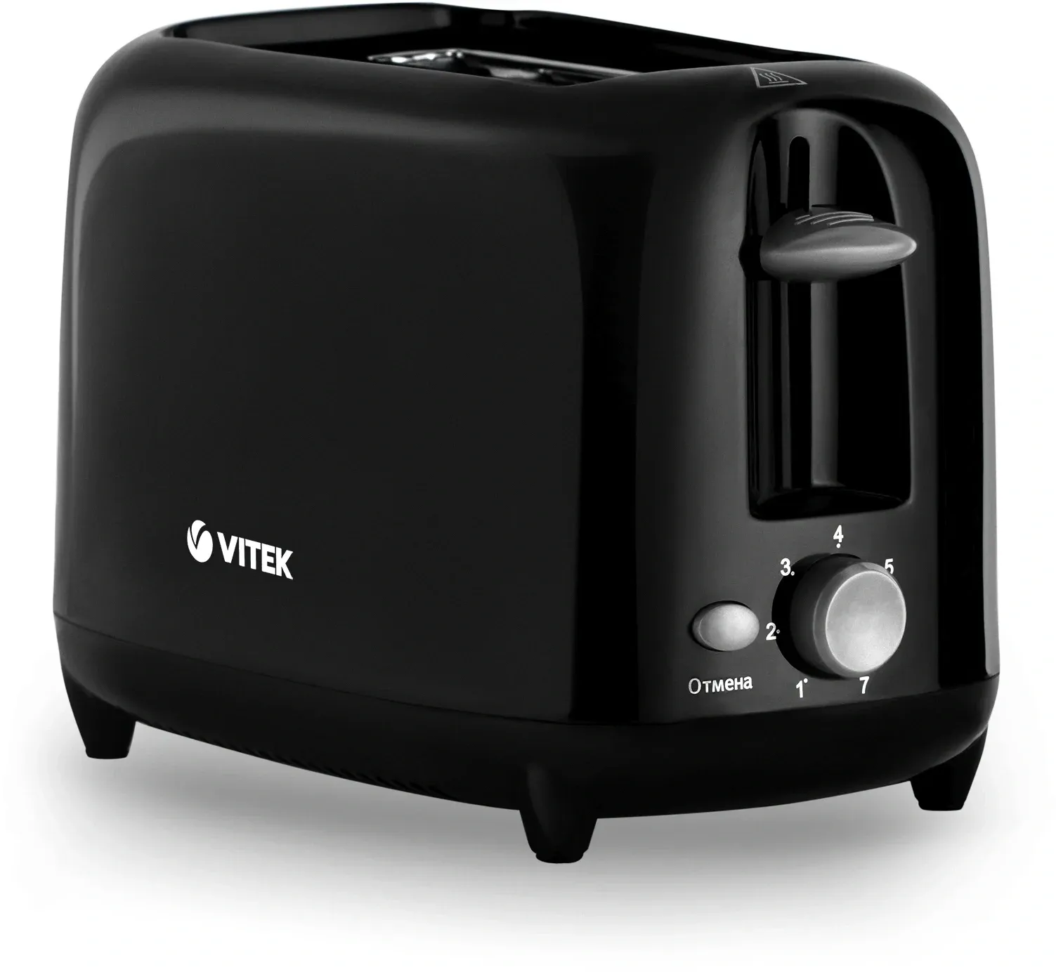 Тостер Vitek Illusion VT-1573 700Вт черный - фото 1