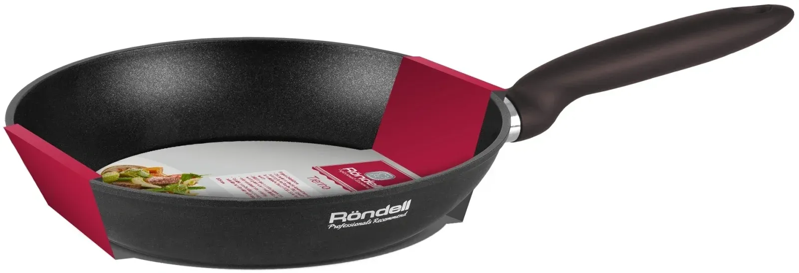 Сковорода Rondell Tierno RDA-1576 круглая 26см покрытие: Xylan Plus ручка несъемная без крышки черный - фото 5