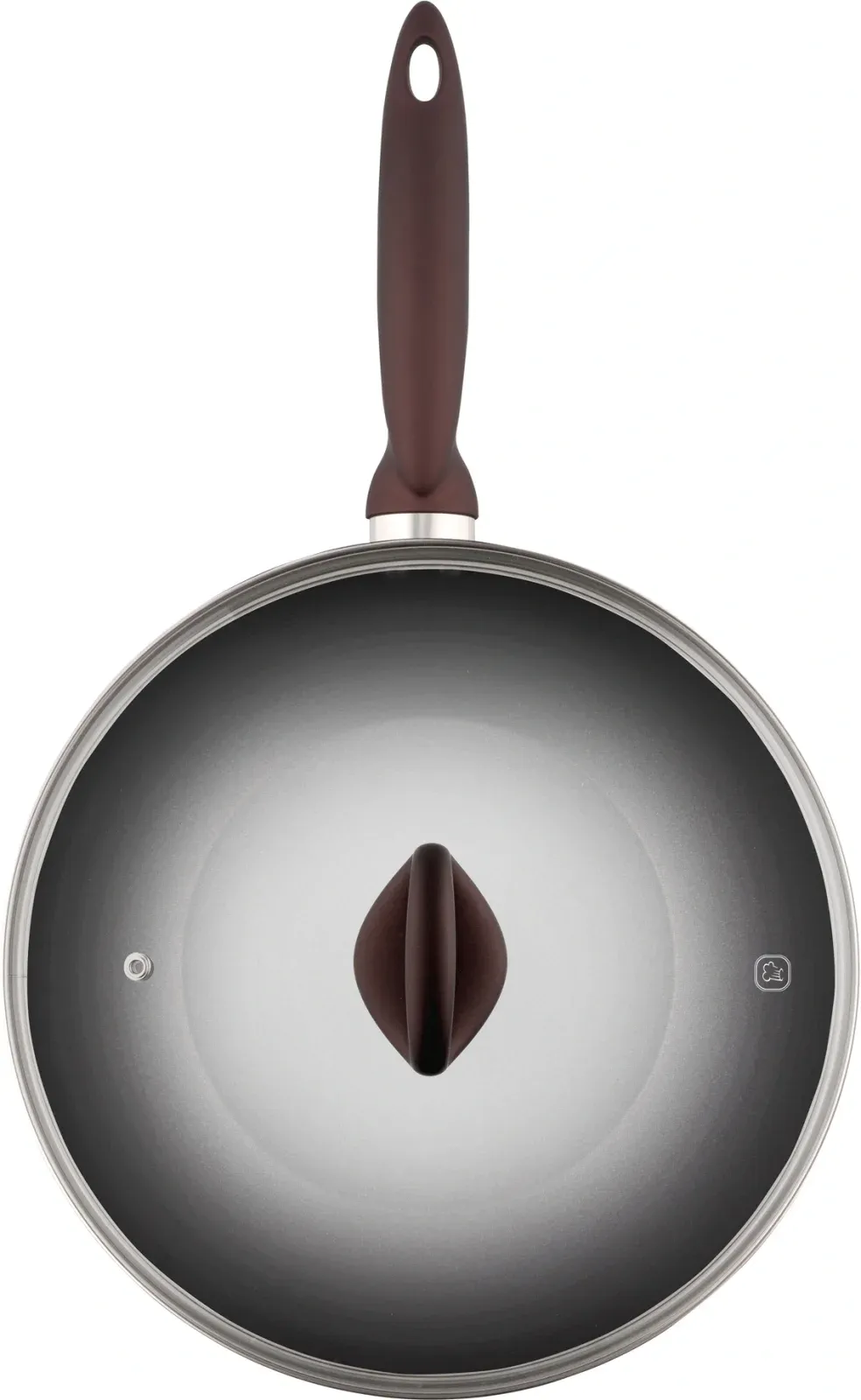 Сковорода ВОК WOK Rondell Tierno RDA-1581 круглая 28см покрытие: Xylan Plus ручка несъемная с крышкой черный, 3.7 л - фото 8