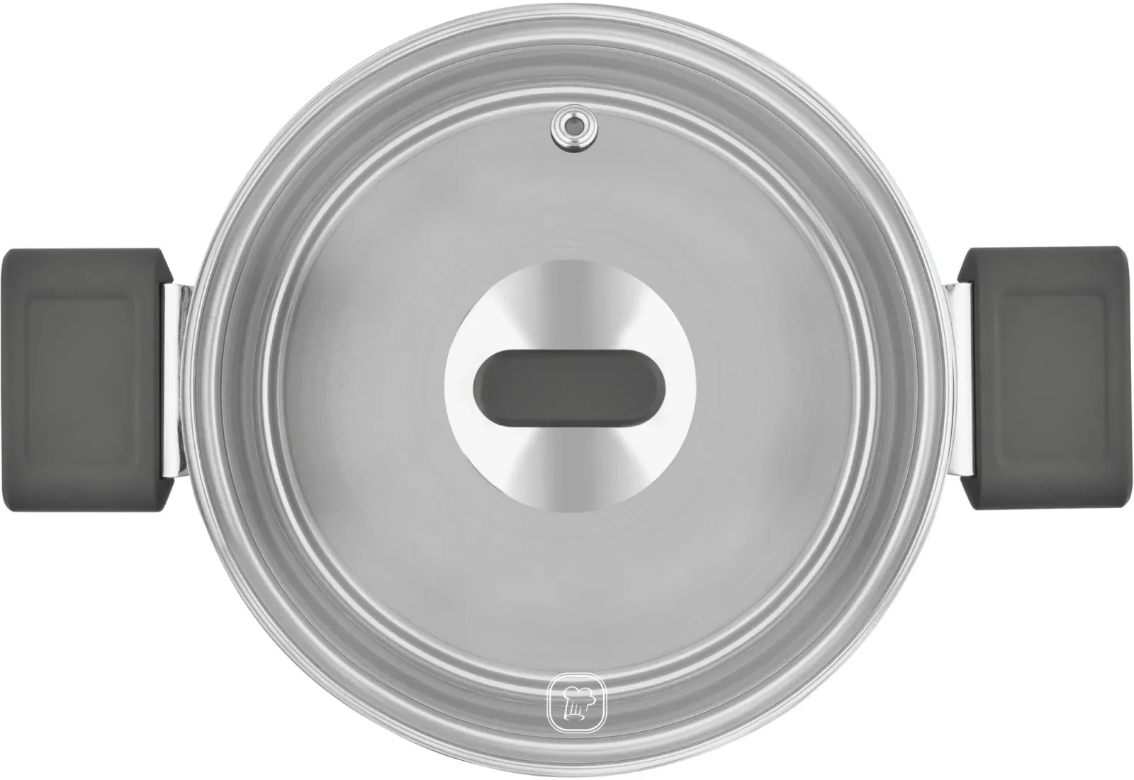Кастрюля Rondell Quadro RDS-1596 3.1л. d=20см с крышкой стальной, 3.1 л - фото 4