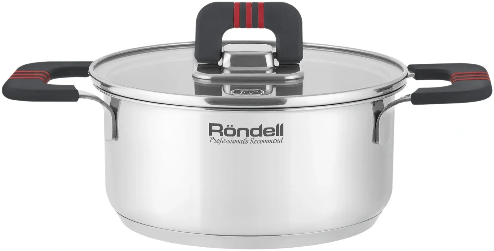 Кастрюля Rondell Stripes RDS-1636 1.2л. d=16см с крышкой стальной, 1.2 л - фото 2