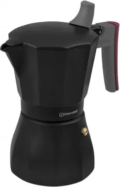 Кофеварка гейзерн. Rondell Stripes RDA-1639 0.45л алюминий темно-серый, 0.45 л - фото 6