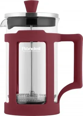 Френч-пресс Rondell Stripes RDS-1641 0.6л красный, 0.6 л - фото 7