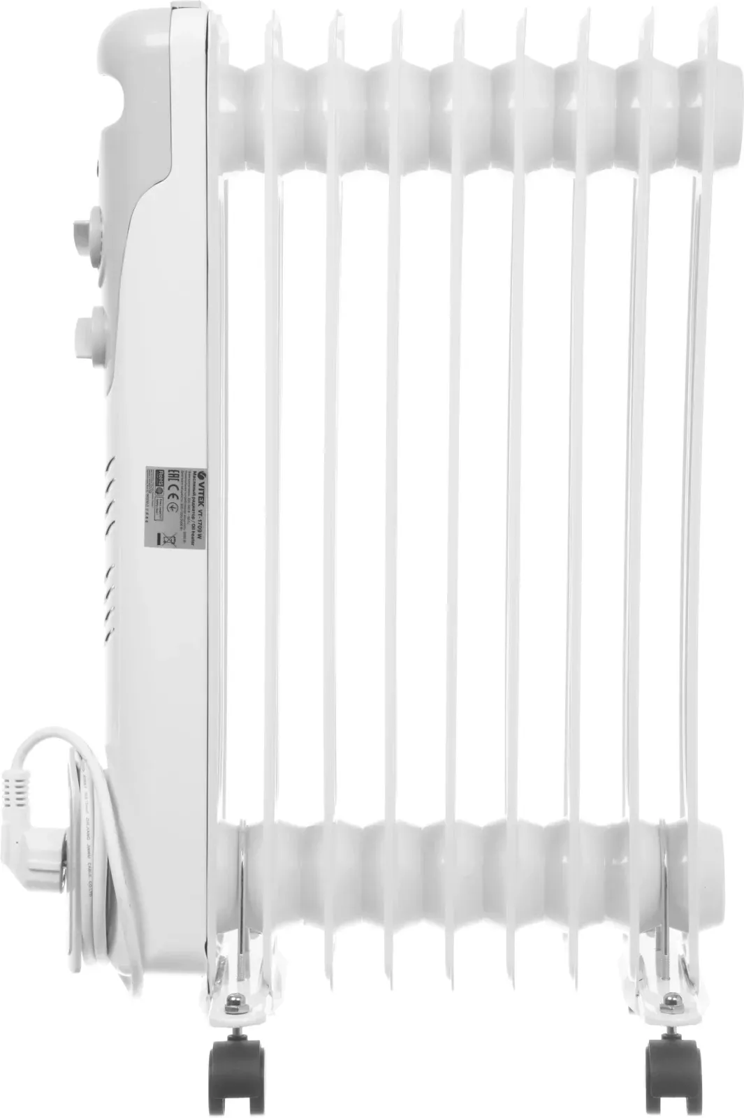 Радиатор масляный Vitek VT-1709 2000Вт белый - фото 7