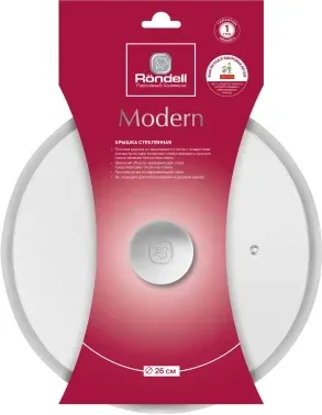 Крышка Rondell Modern RDA-1739 d=26см крыш.прозрачный руч.стальная - фото 7