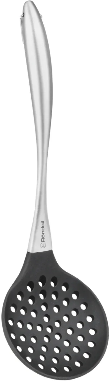 Шумовка для первых/вторых блюд Rondell Modern RD-1744 черный/стальной упак.:картонная подложка - фото 1