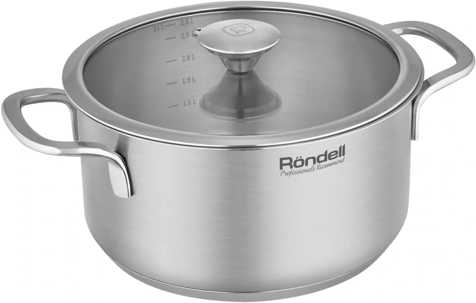 Кастрюля Rondell Modern RDS-1747 2.8л. d=20см с крышкой стальной, 2.8 л - фото 4
