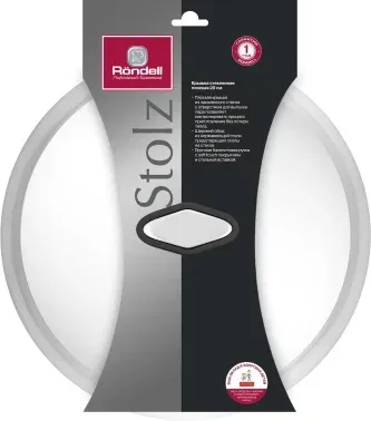 Крышка Rondell Stolz RDA-1783 d=20см крыш.прозрачный руч.черная - фото 4