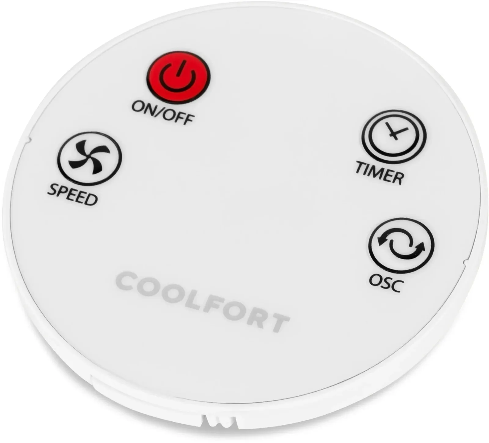 Вентилятор напольный Coolfort CF-2030 50Вт скоростей:3 ПДУ белый/черный - фото 5