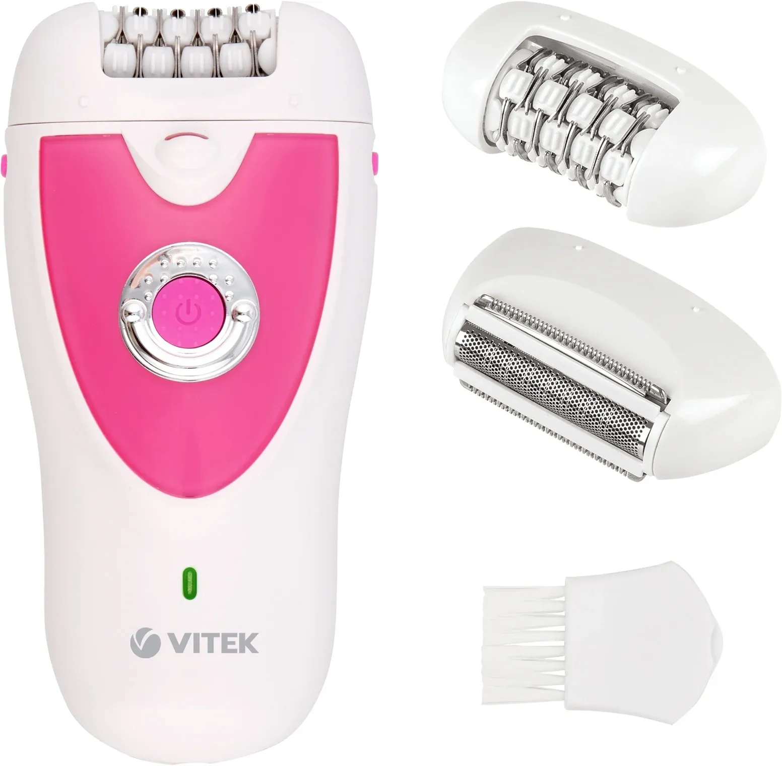 Эпилятор Vitek VT-2244 скор.:2 насад.:2 от электр.сети от аккум. белый/розовый - фото 7