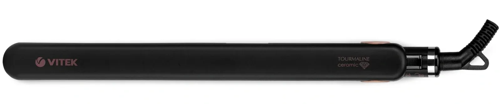 Выпрямитель Vitek VT-2317 32Вт черный макс.темп.:220С покрытие:керамико-турмалиновое - фото 3