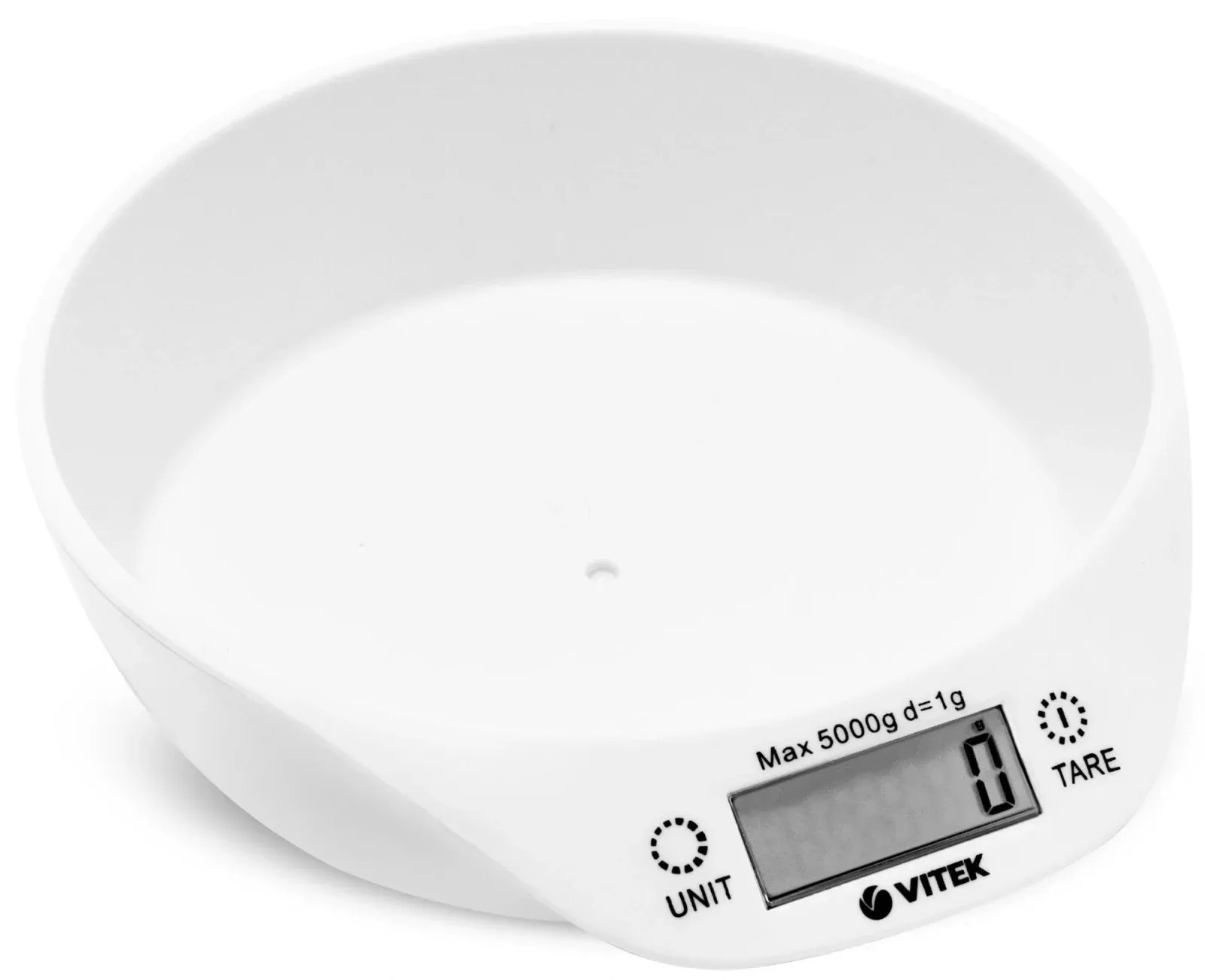 Весы кухонные электронные Vitek VT-2400 макс.вес:5кг белый/зеленый - фото 3