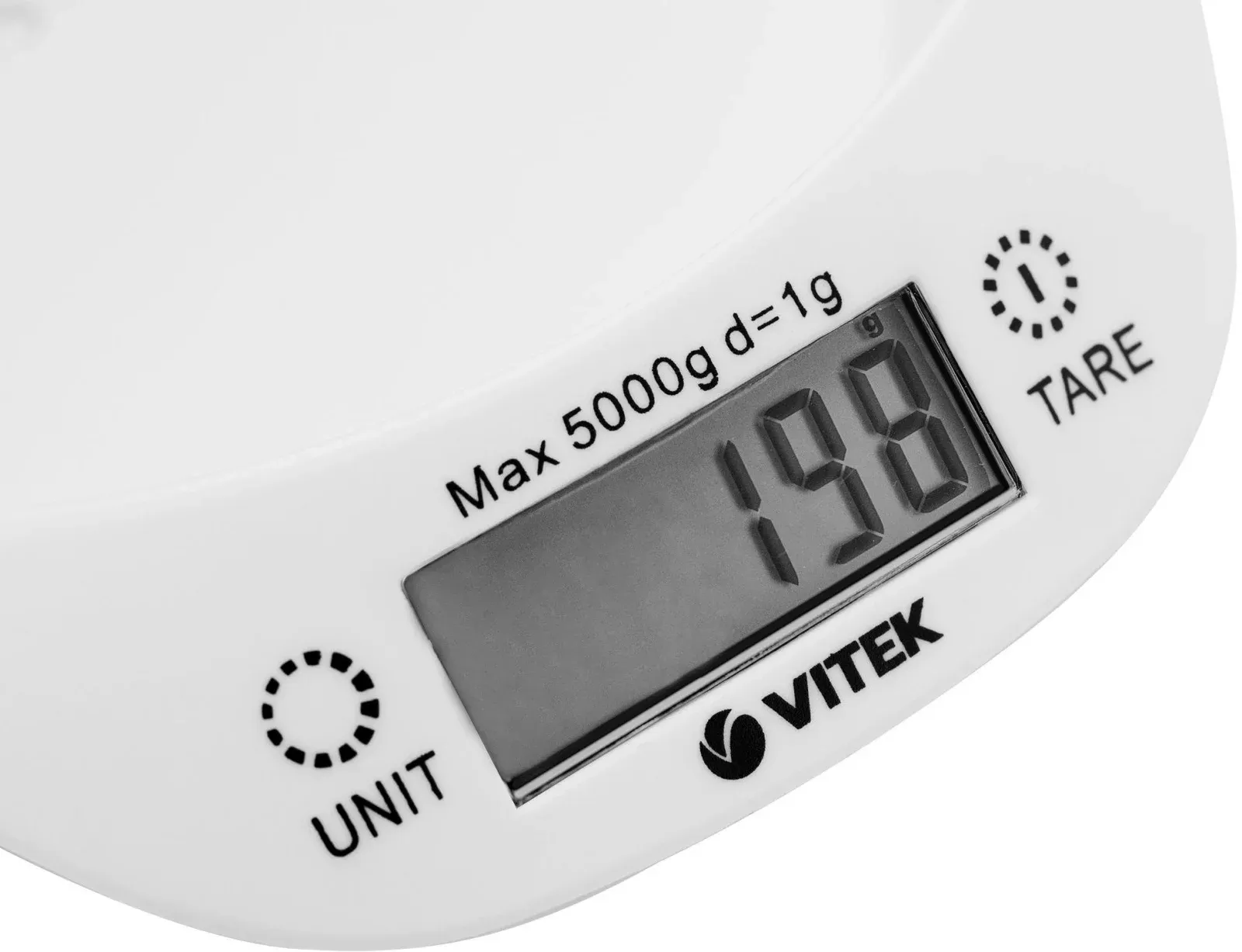 Весы кухонные электронные Vitek VT-2400 макс.вес:5кг белый/зеленый - фото 5