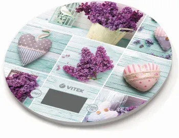 Весы кухонные электронные Vitek VT-2426 макс.вес:5кг сиреневый - фото 6
