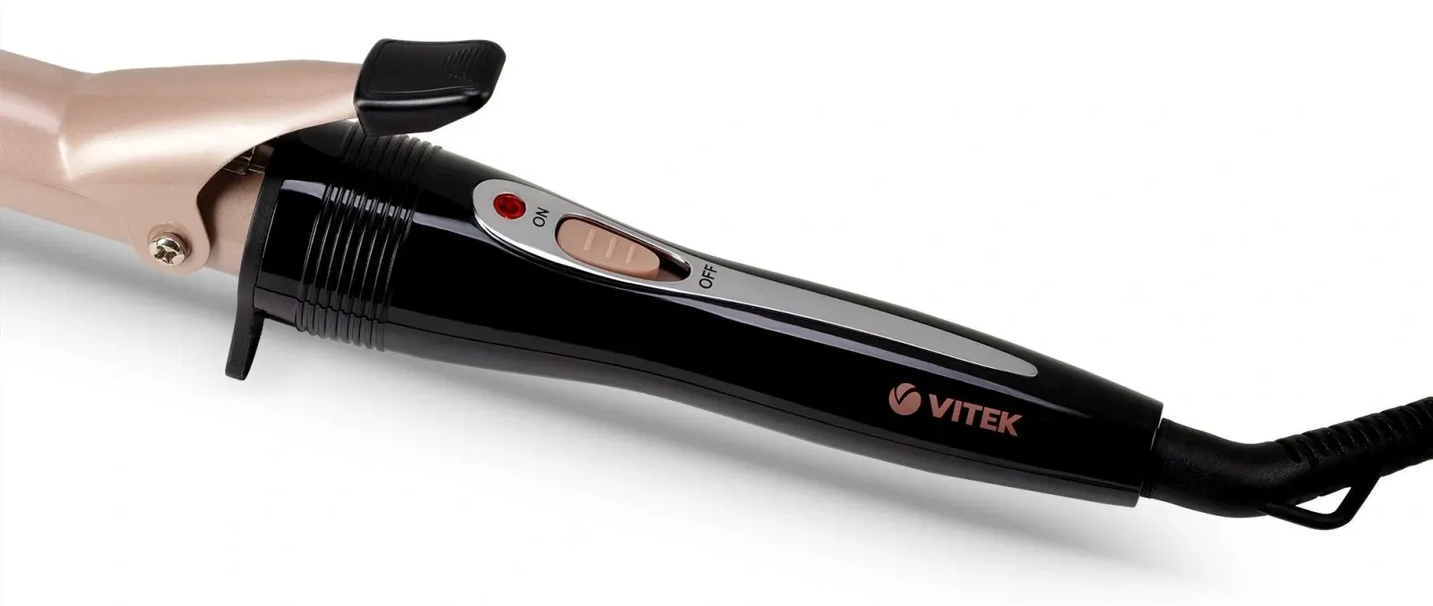 Щипцы Vitek VT-2508 30Вт черный макс.темп.:180С покрытие:керамико-турмалиновое - фото 2