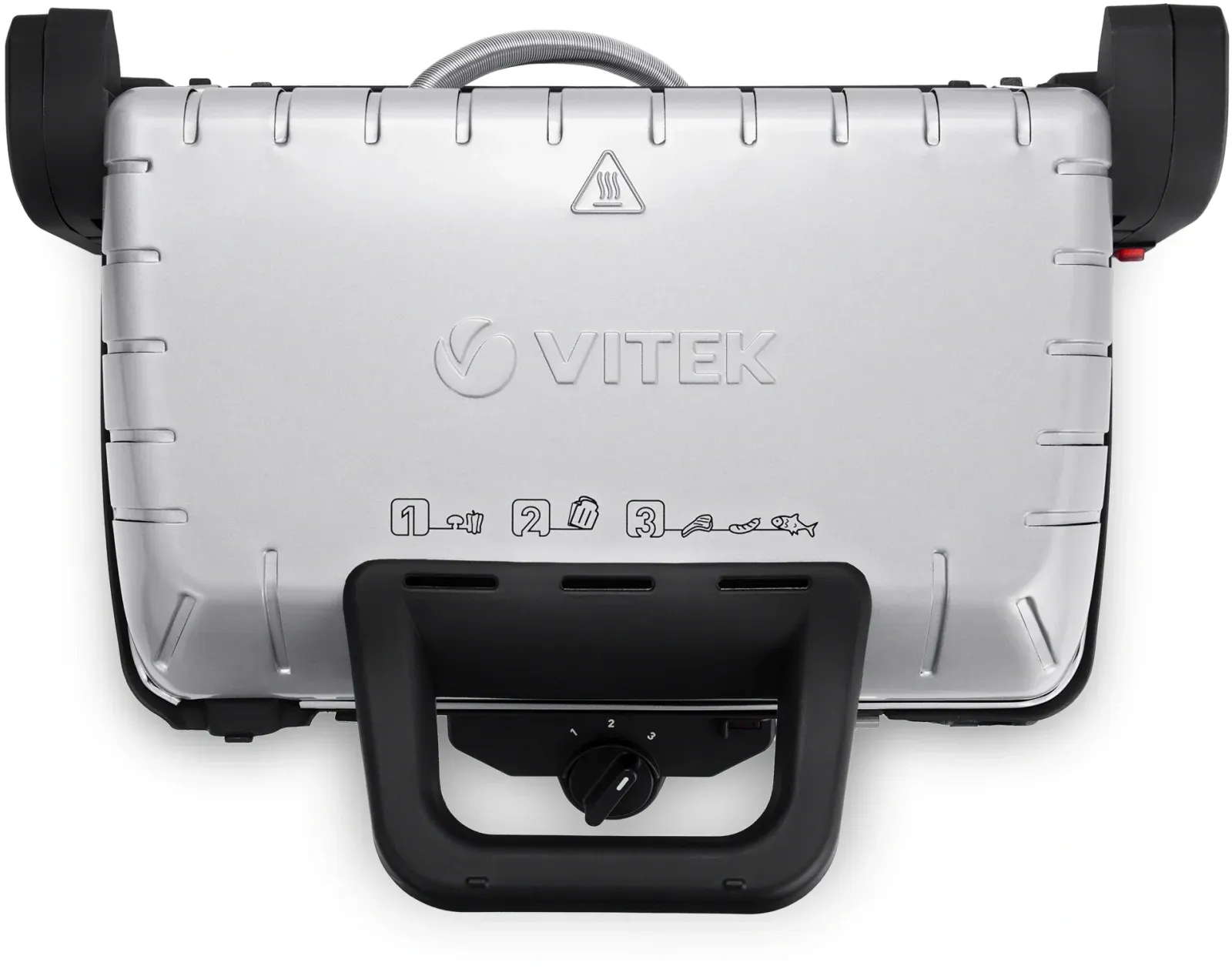 Электрогриль Vitek VT-2633 2000Вт серебристый - фото 4