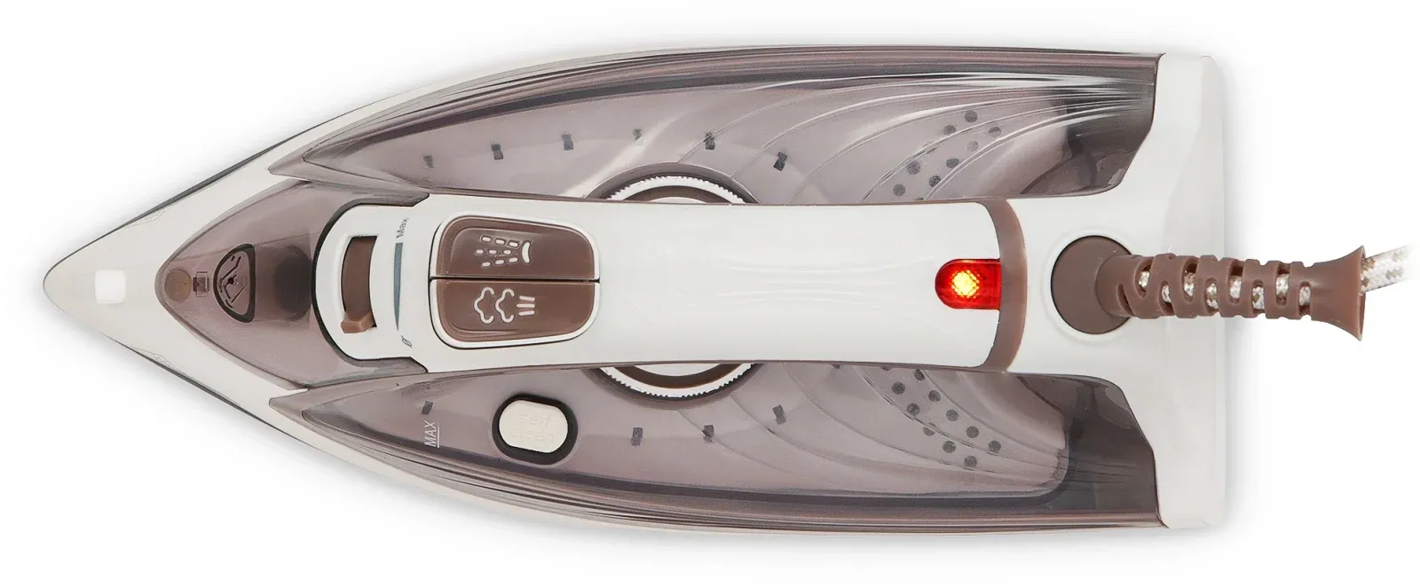 Утюг Maxwell MW-3047 2400Вт белый/коричневый - фото 6