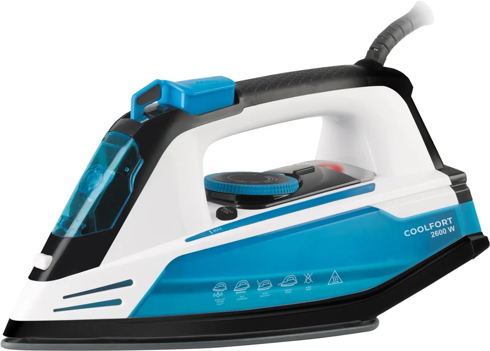 Утюг Coolfort CF-3400 2600Вт синий/белый - фото 1
