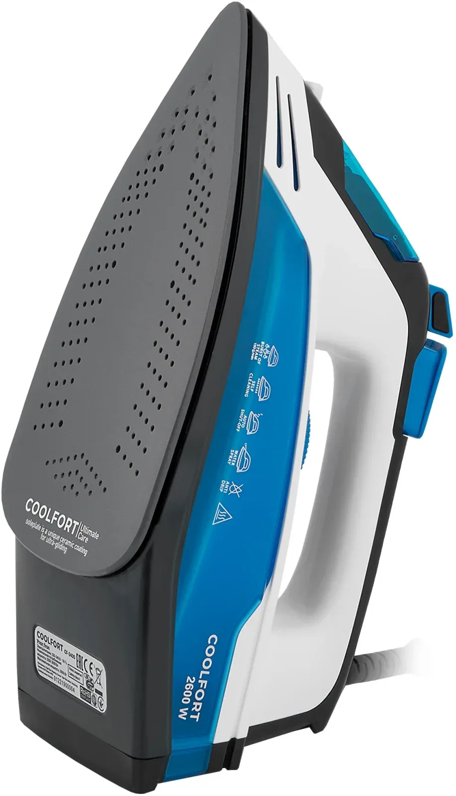 Утюг Coolfort CF-3400 2600Вт синий/белый - фото 4