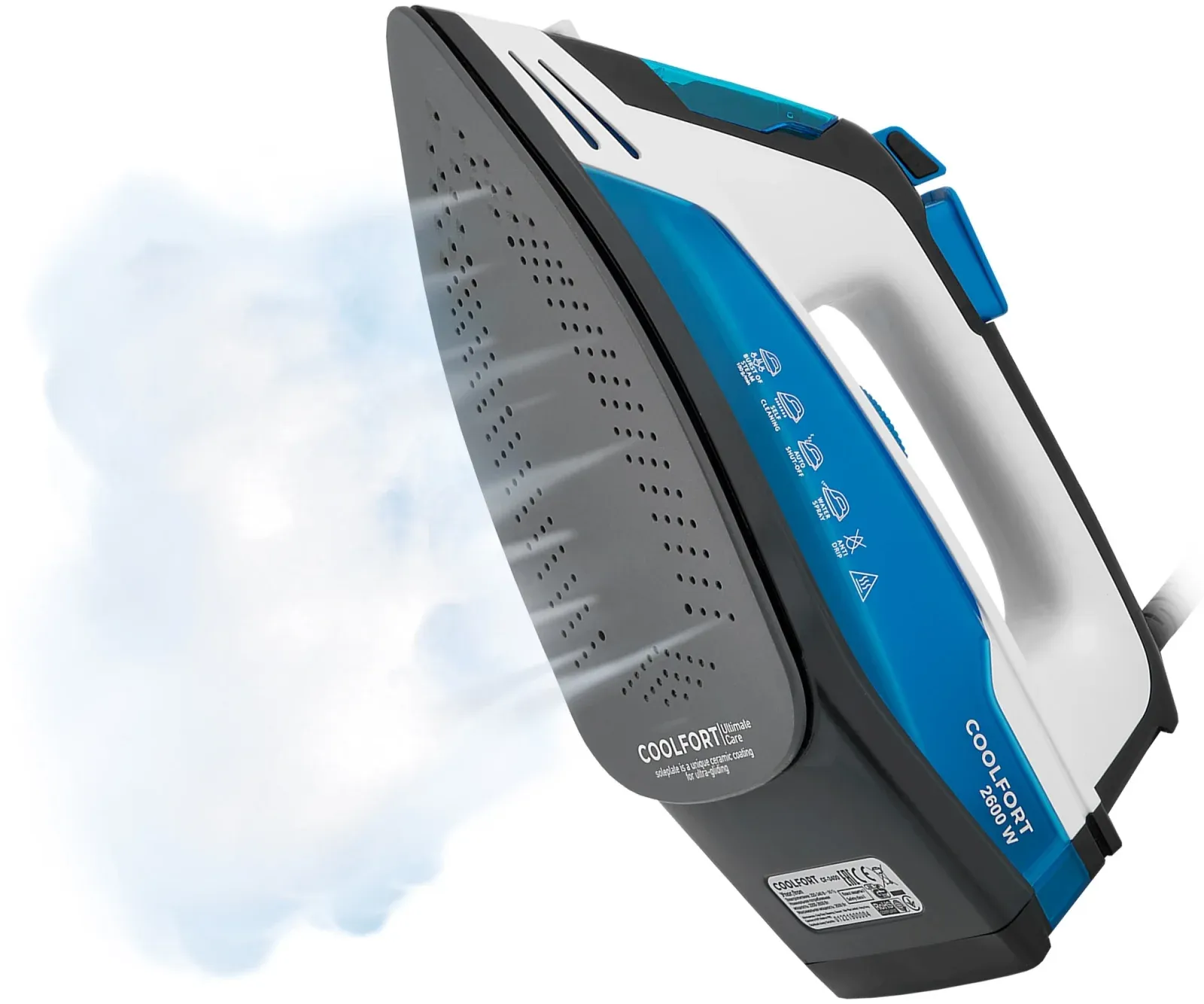 Утюг Coolfort CF-3400 2600Вт синий/белый - фото 5
