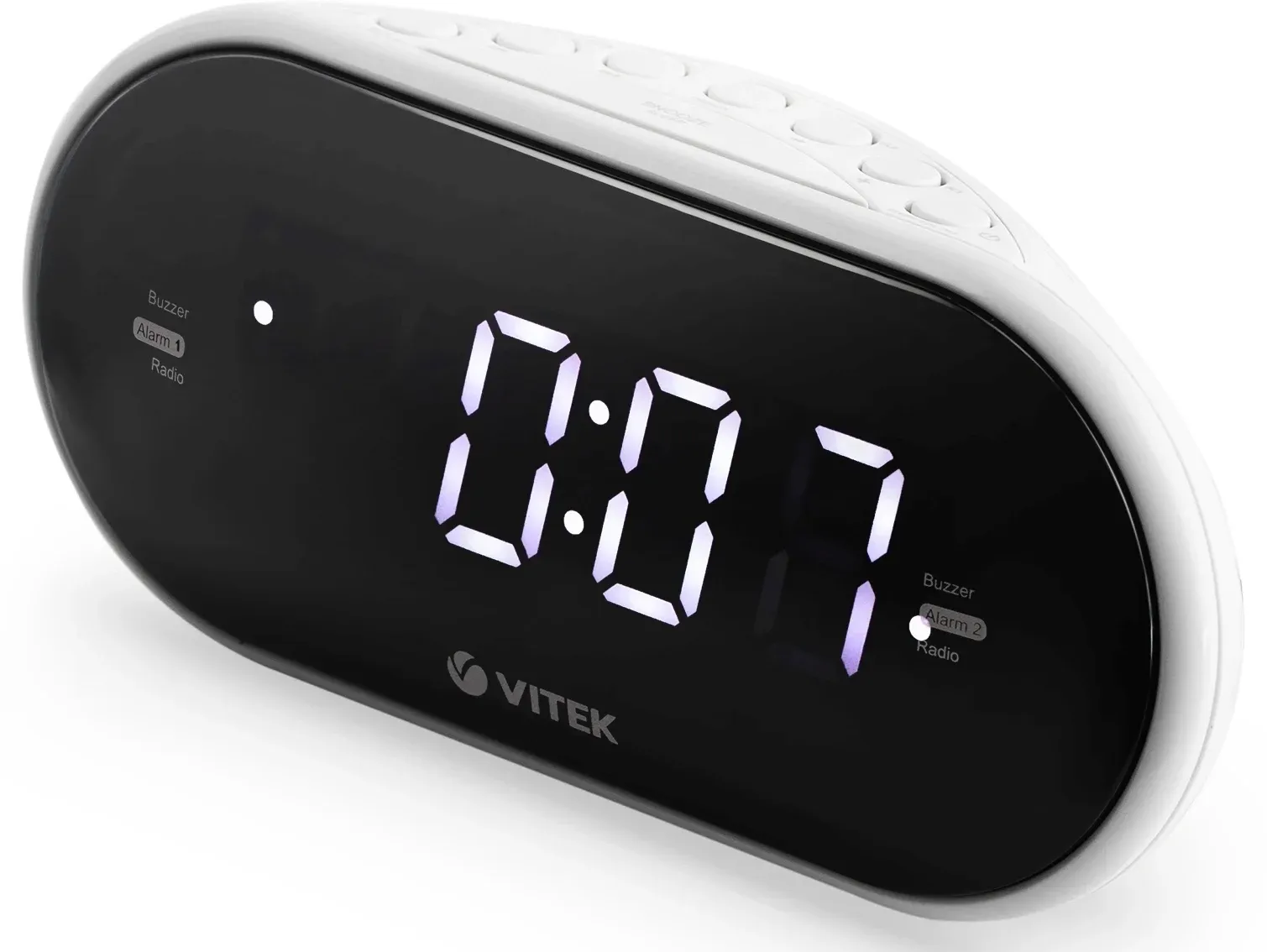 Радиобудильник Vitek VT-6602 черный LCD часы:цифровые AM/FM - фото 3