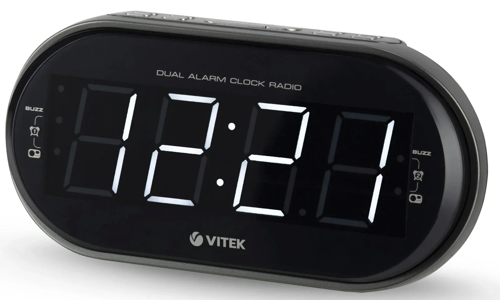 Радиочасы Vitek VT-6610, серебристый