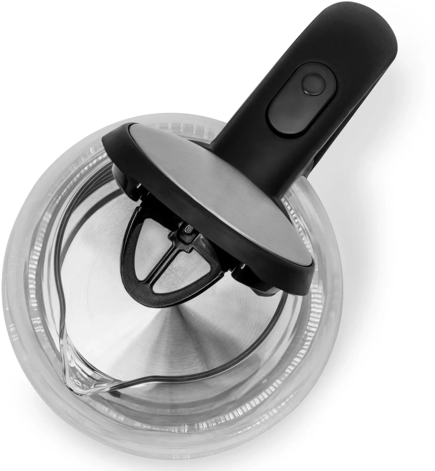 Чайник электрический Vitek VT-7046 1.7л. 2200Вт прозрачный/черный корпус: пластик/стекло - фото 2